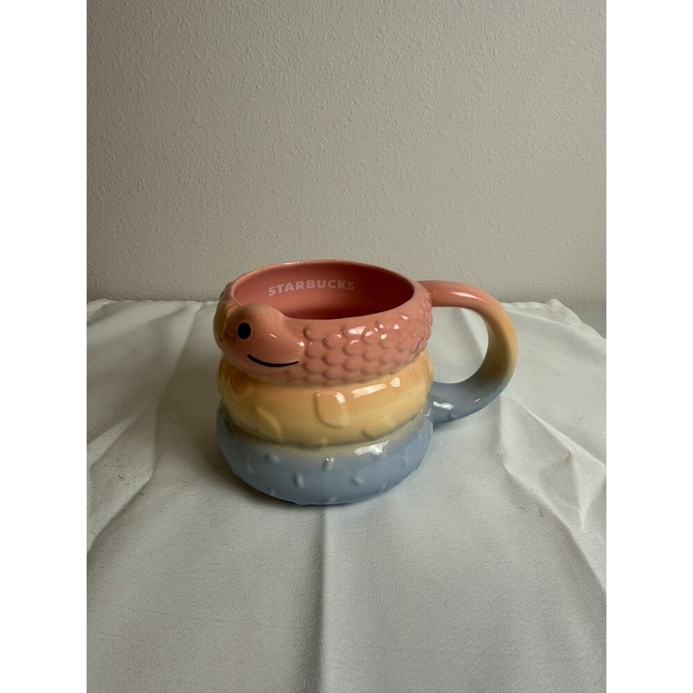 Starbucks 2025 Ceramic Mug 14 Oz. Lunar New Year Of The Snake Pastel